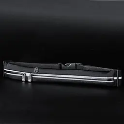 Спортивна сумка для бігу на пояс YUNMAI Sports Waist bag Black YMWP-N301 - мініатюра 3