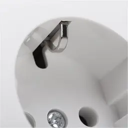 Розетка Ovivo Electric Nivo, подвійна з заземленням, з кришкою + 2-й вимикач, накладна, біла - мініатюра 4