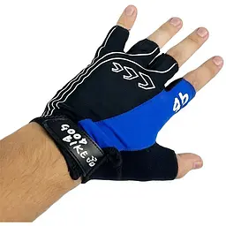 Велорукавиці Good Bike D-Grip короткий палець розмір XL сині (94507Blue-IS) - мініатюра 5