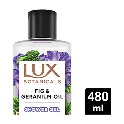 Гель для душу Lux Botanicals Інжир та олія герані 480 мл (8720181499821) - мініатюра 3