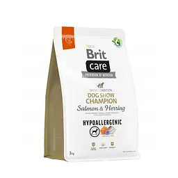 Сухий корм Brit Care Dog Hypoallergenic Dog Show Champion для виставкових собак, з лососем і оселедцем 3 кг (арт.172227/559114)