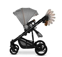 Коляска Lionelo 3 в 1 Mari Tour Grey Stone, сіра (LO-MARI TOUR 3IN1 GREY STONE) - мініатюра 12