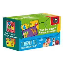 Пазли "Знайди пару. Хто де живе? На що схоже?" Vladi Toys VT5003-03 (4820234764068)