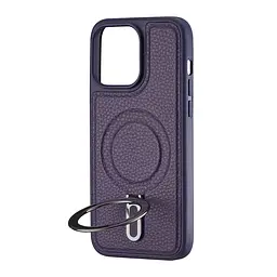 Чохол Jinduka Leather Ringo iPhone 15 Pro Max Purple - мініатюра 4