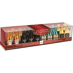 Цукерки Abtey Selection Liqueurs пляшечки чорного шоколаду з лікером 245 г - мініатюра 1