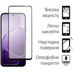 Скло захисне Dengos Full Glue OPPO A6x 4G / A6k 4G / A6 4G Black (TGFG-438) - мініатюра 2