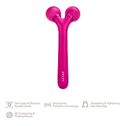 Електронний звуковий ролик для обличчя GESKE Sonic Facial Roller 4 в 1 бузковий - мініатюра 3