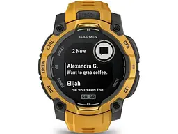 Смарт-годинник Garmin Instinct 3 45mm Solar Sunburst with Sunburst/Gray Band (010-02934-02) - мініатюра 2