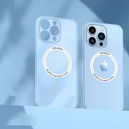 Ультратонкий чохол CasePro Ultra Thin MagSafe із захистом камери Blue для iPhone 14 Plus - мініатюра 2
