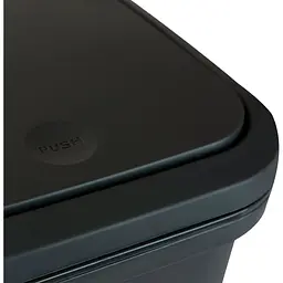 Відро для сміття MBM My Home з кришкою 10 л антрацит (BIN-04 10L ANTHRACITE) - мініатюра 6