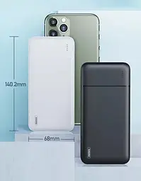Зовнішній акумулятор Remax RP-96 10000mAh 2USB Чорний - мініатюра 3