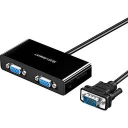 Спліттер - розгалуджувач - адаптер Ugreen VGA to 2xVGA Splitter MicroUSB Port (1 метр) (UGR-20918)