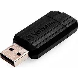 Флеш-накопитель Verbatim PinStripe USB 2.0 128GB Black (49071) - миниатюра 2