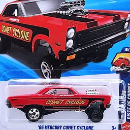 Базова машинка Hot Wheels Drag Racers '65 Mercury Comet Cyclone червона (5785) JJK06 - мініатюра 2