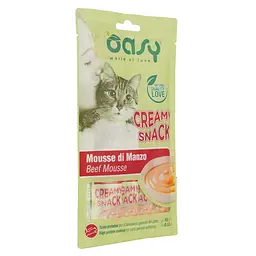 Набір ласощі для котів Oasy Сreamy яловичина 60 г (4 шт. по 15 г) - мініатюра 3