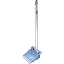 Совок для прибирання Zambak Plastik та щітка з довгими ручками блакитний (ZP-165b) - мініатюра 2