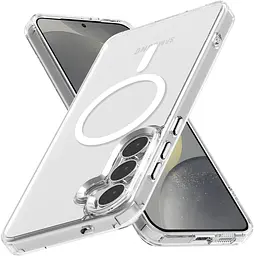 Чохол протиударний для Samsung Galaxy S25 (S931) Clear Case Ultra Hybrid with MagSafe Прозорий - мініатюра 3