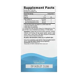 Вітамінно-мінеральний комплекс Nordic Naturals Риб'ячий Жир, Омега-3, 1120 мг на порцію, смак полуниці, Ultimate Om (NOR-06100) - мініатюра 2