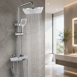 Душ / змішувач Faucet CRH-8916 багатофункціональний метал / Душова стійка у ванну / Комплект для душу - мініатюра 3