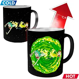 Чашка хамелеон Rick and Morty Portal (Рік і Морті) 320 мл - мініатюра 4