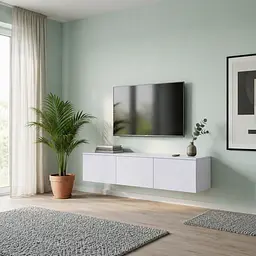 Тумба ТВ Doros Левія Білий 3Ш 130х35х33 (41516288)