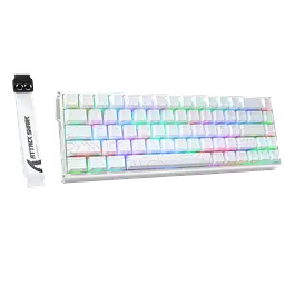 Клавіатура Attack Shark X65 HE Contours Side Printed RGB White (AS-X65-HEMS-CSP-WH) - мініатюра 2