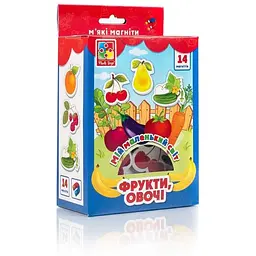 Гра Vladi Toys Мій маленький світ на магнітах. Фрукти, овочі VT3106-11