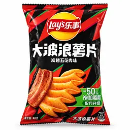 Чипсы Lay’s Big Wave со вкусом свиной грудинки на гриле 40 г