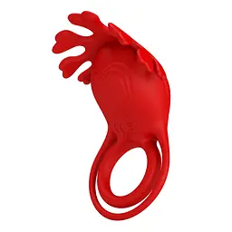 Віброкільце PRETTY LOVE - VIBRATION PENIS RING, Ruben, 7 vibration functions red PRETTY LOVE BI-210311 99055 - мініатюра 6
