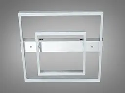 Стельова LED люстра 3 кільця 60Вт матовий хром - мініатюра 4