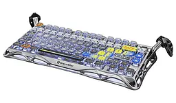 Клавіатура GravaStar Mercury K1 Pro 80keys Kailh Speedy Mint BT/WL/USB RGB Interstellar Silver (GSK1PRO_S_CGRY) - мініатюра 4