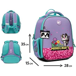 Рюкзак каркасний Yes H-100 Minecraft Pinky (550094) - мініатюра 10