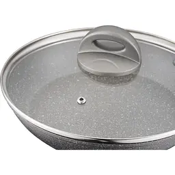 Сковорода Ardesto Gemini Gourmet Vasto з кришкою 28 см сіра (AR1928GSL) - мініатюра 6