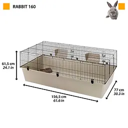 Клітка Ferplast Rabbit 160 для кроликів з високим піддоном