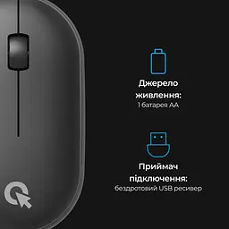 Миша OfficePro M185B Silent Click Black [144295] - мініатюра 8