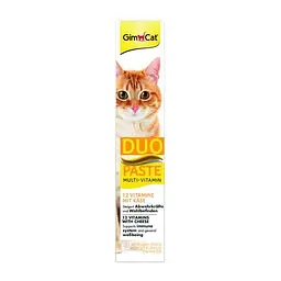 Паста для котів GimCat DUO PASTE Multi-vitamin 12 vitamins with cheese 12 вітамінів і сир, 50 г - мініатюра 3