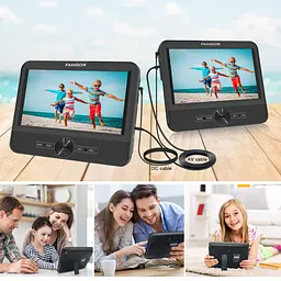 Подвійний автомобільний DVD плеєр FANGOR 611 7.5" два екрани USB/SD/MMC - мініатюра 2