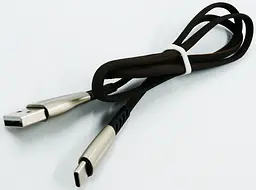 Кабель Dengos PLS-TC-PLSK Flat Type-C 1m Black