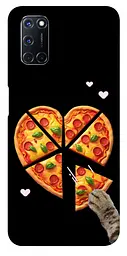Чохол Demsky Pizza Love Cat для Oppo A52 / A72 / A92