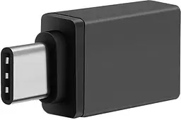 Переходник Type-C --> USB 3.1 (OTG) OEM, черный - миниатюра 2