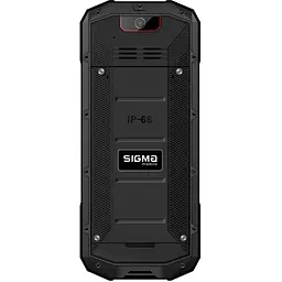Кнопковий телефон Sigma mobile X-treme Pa68 чорно червоний - мініатюра 2