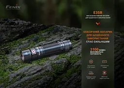 Ліхтар Fenix E35R + дифузор AOD-S V2.0 у подарунок | Лімітована серія - мініатюра 12