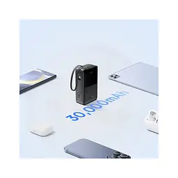Батарея універсальна Baseus EnerFill FC51 Bipow2 Pro 30000mAh 22,5W build cab.USB-C black (E0028100) - мініатюра 12