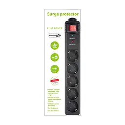 Мережевий фільтр живлення EnerGenie SPG5-C-15, 5 розеток, 4.5 м (SPG5-C-15) - мініатюра 2