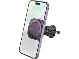 Автомобільний тримач для смартфона Hoco H28 Rainbow Magnetic Black (6942007611459) - мініатюра 4