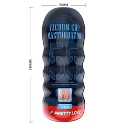 Мастурбатор Pretty Love Vacuum Cup тілесний - мініатюра 7