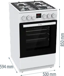 Газова плита Gorenje GGI5C21WF-B (7076251) - мініатюра 4
