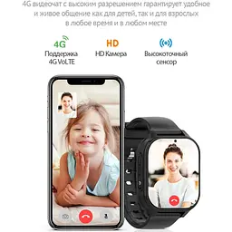 Розумний годинник з відеодзвінком Wonlex KT19 PRO 8GB Black (SBWKTP8B) - мініатюра 4