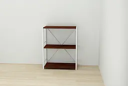 Етажерка 3/60 Ferrum-decor Серії Коннект 73x60x28 білий ДСП Венге 16мм (FRD-105524) - мініатюра 2