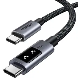 Дата кабель USB-C to USB-C 1.0m PD 100W L509 black Ugreen (35501) - мініатюра 2